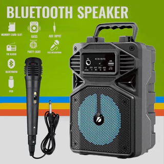 Caixa de Som Portátil Com Microfone Wireless Bluetooth Rádio FM PenDrive SD KTS-1513