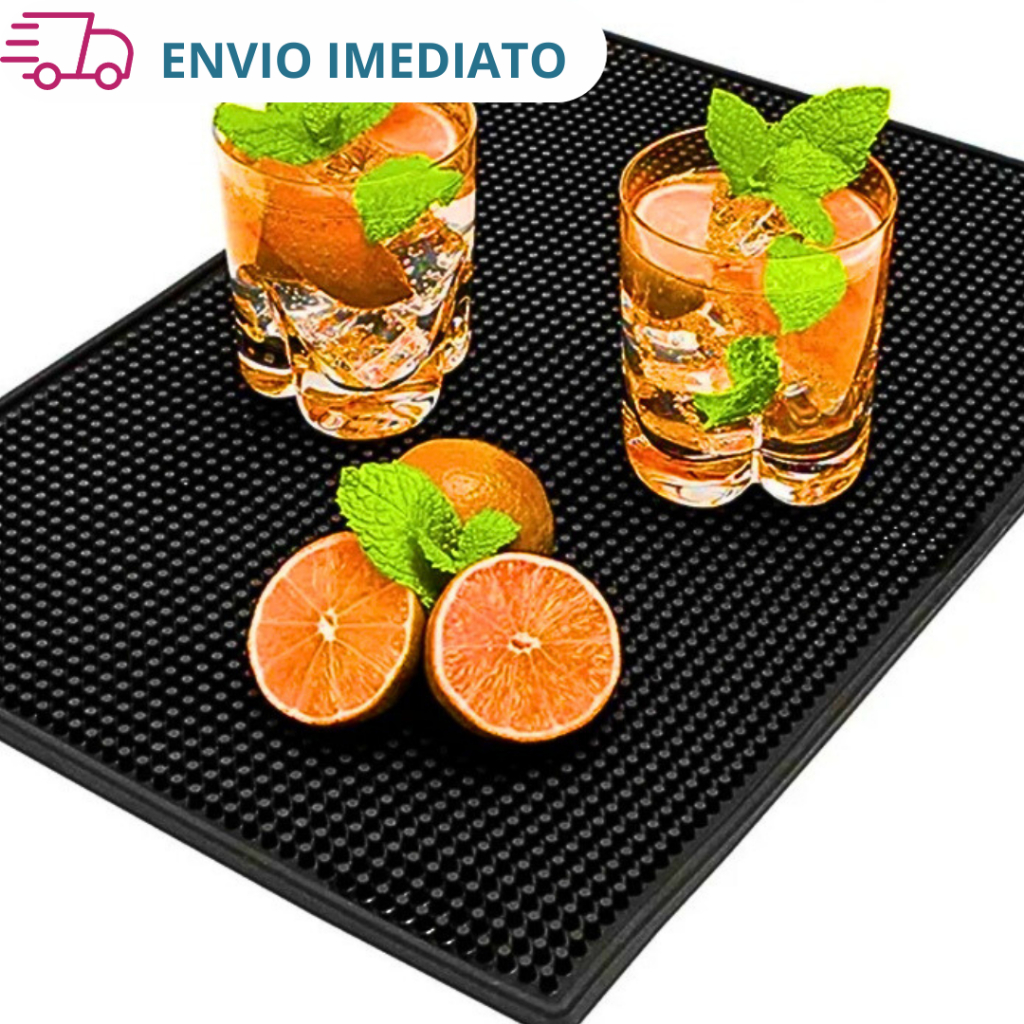 Tapete Escorredor Emborrachado para Pia e Mesa Tipo Silicone para Bar e ...