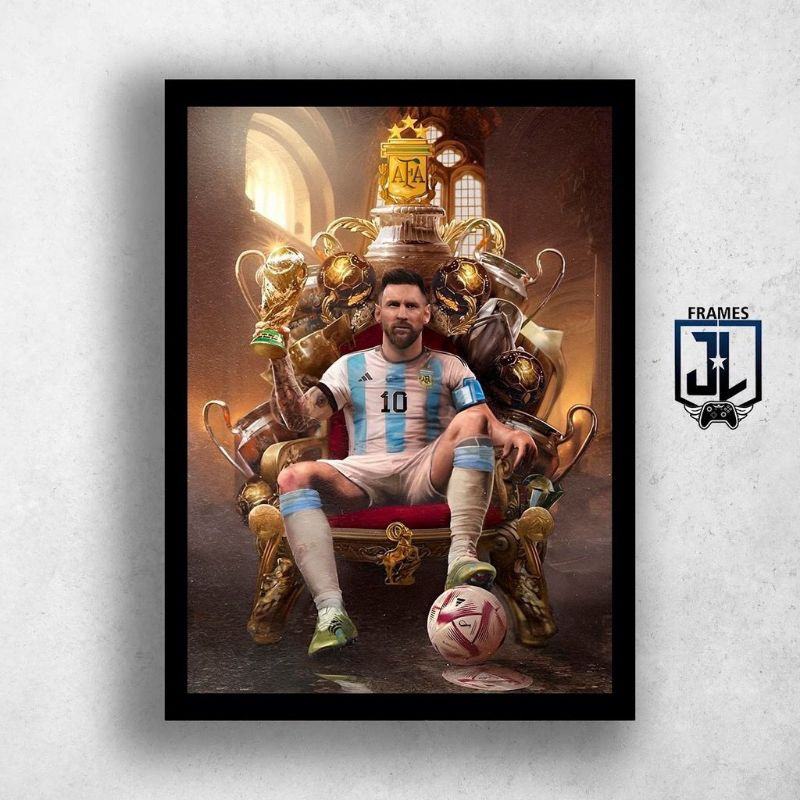 Quadro decorativo1 peça 40x60 Messi jogador de futebol para sala quarto -  DECORA-MANIA - Quadro Decorativo - Magazine Luiza