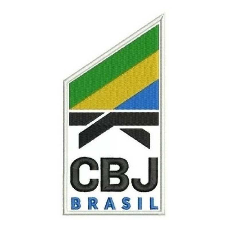 Patch Bordado Cbj Confed Judo Brasileira Kimono Artes Marciais