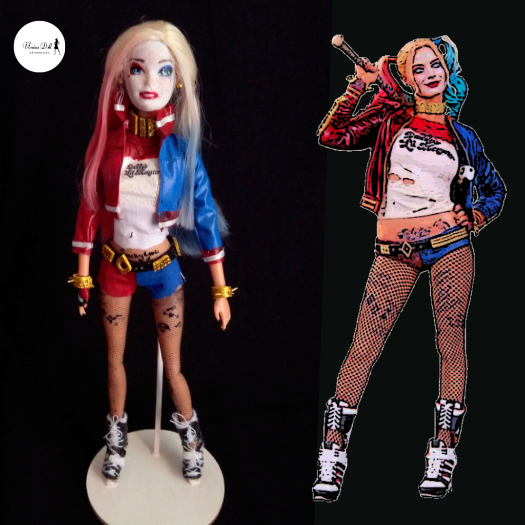 Boneca Barbie Arlequina Esquadrao Suicida