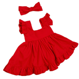 hahuha Vestido infantil para meninas de 5 anos Rockabilly sólido curto para  festa retrô roupas vintage manga swing 7-12 anos 