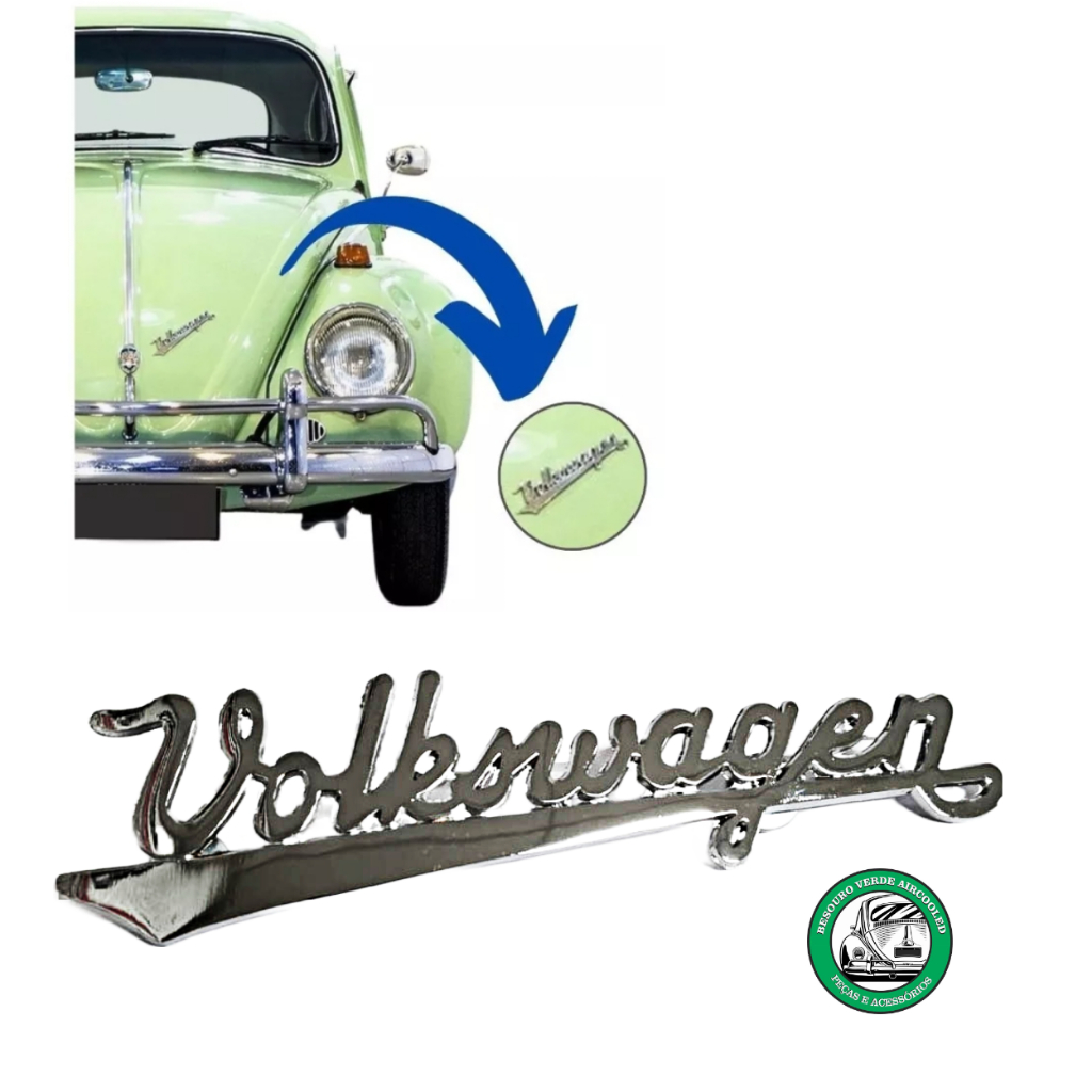 Emblema Capo Fusca Manuescrito Volkswagen | Shopee Brasil