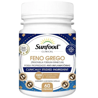 Feno Grego 1000mg 60 Cápsulas Sunfood