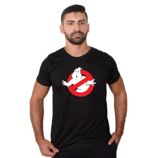 Camiseta De Halloween Caça Fantasma Camisa Masculina Dia Das Bruxas