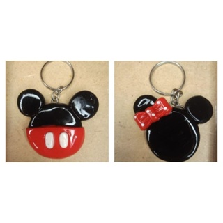 Chaveiro Artesanal do Mickey Minnie 2 unidades
