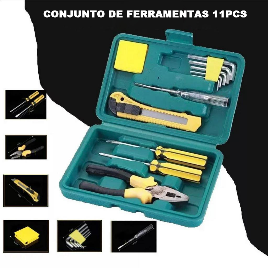 Jogo de ferramentas 11 peças com maleta