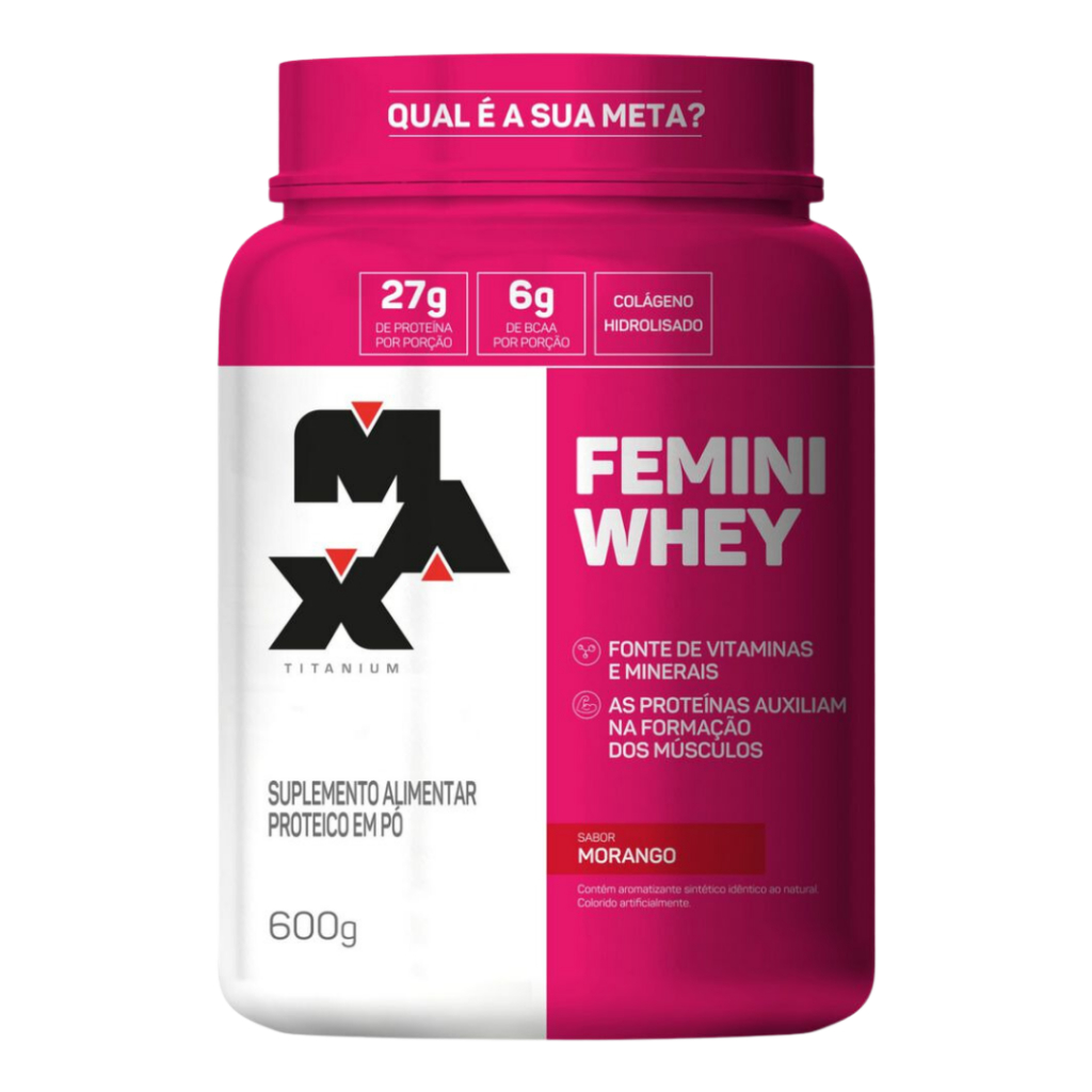 Whey Protein Femini ( Feminino ) 600g – Max Titanium