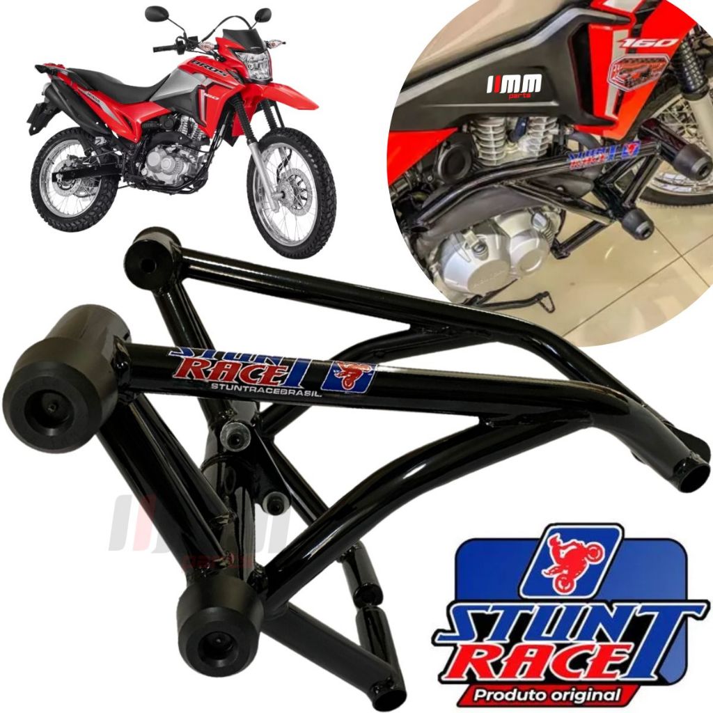Protetor Bros 160 Stunt Race ORIGINAL Gaiola Slider Motor e carenagem ...