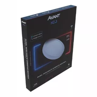 Plafon Painel Led Neo Redondo Sobrepor 24w Inteligente Wi-fi - alexa