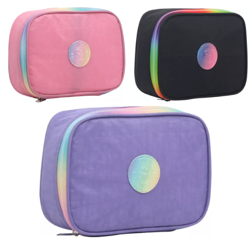 Estojo Escolar Feminina Box Organizador Grande Simples Lançamento Reforçado Lindo