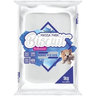 massa de biscuit polycol branca 1kg