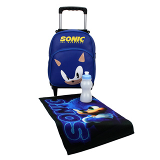 Mochila Sonic Jogos Filme para viagens, bolsa escolar para meninos