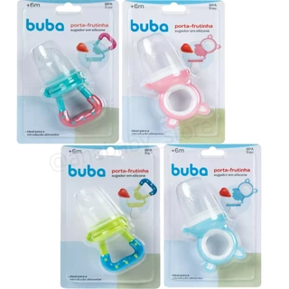 Porta Frutinha Alimentadora Silicone Azul Rosa Buba Menina Menino em Oferta na Shopee
