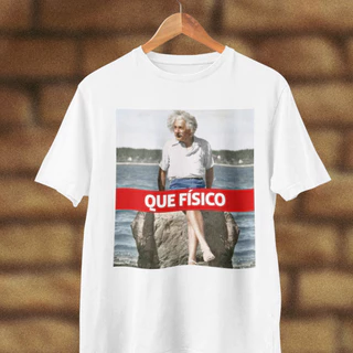 Camiseta unissex engraçada Albert Eintein que fisico