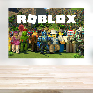 Painel Redondo Em Lona Decoração Festa Roblox Menina