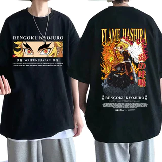 Camisa Camiseta Kimetsu No Yaiba Kyojuro Rengoku Anime Mangá REF 1473