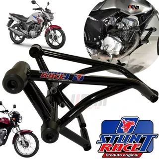 Protetor Stunt Race CG 150 Fan Titan Gaiola Start Motor e carenagem Street Cage Honda CG150