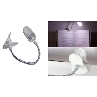 Mini Luminária Led Clip Abajur Leitura Livro Grampo Mesa