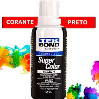 Corante Xadrez Bisnaga Pigmento Líquido 50ml Preto 3u