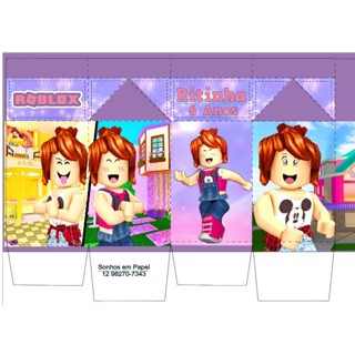 Caixa Milk Personalizada Roblox Doors