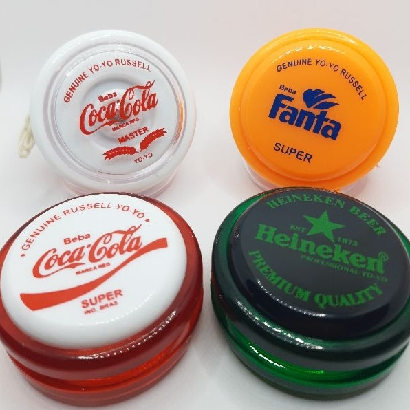Kit Coleção 4 Ioiô io io Yoyo Coca-Cola Genuine Retrô anos 80 yo-yo ...