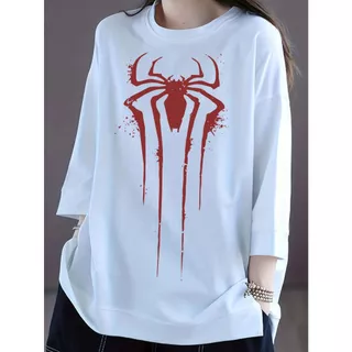Camiseta Basic Spider Man Masculino Feminina Camisa Poliéster Confort