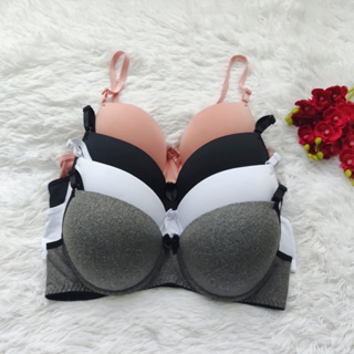 Kit 4 Sutiã Básico com bojo Conforto Soutien Sutien Sutian