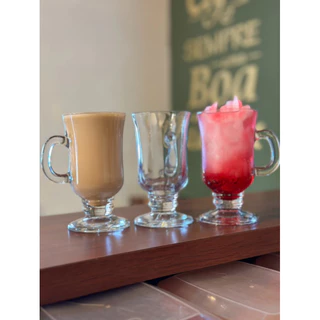 Jogo 3 Canecas Taças Real 230ml Para Capuccino Café Vidro Cristalino