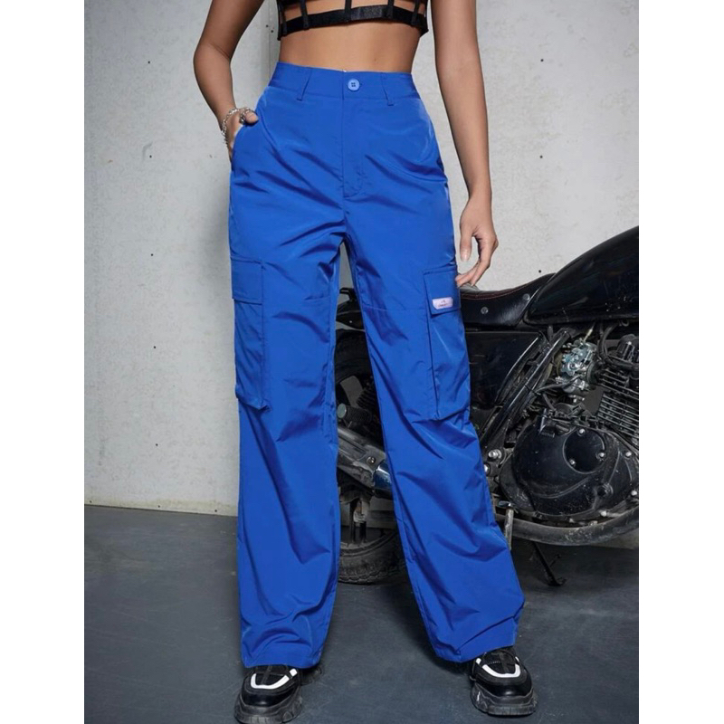 Calça Cargo Azul PP