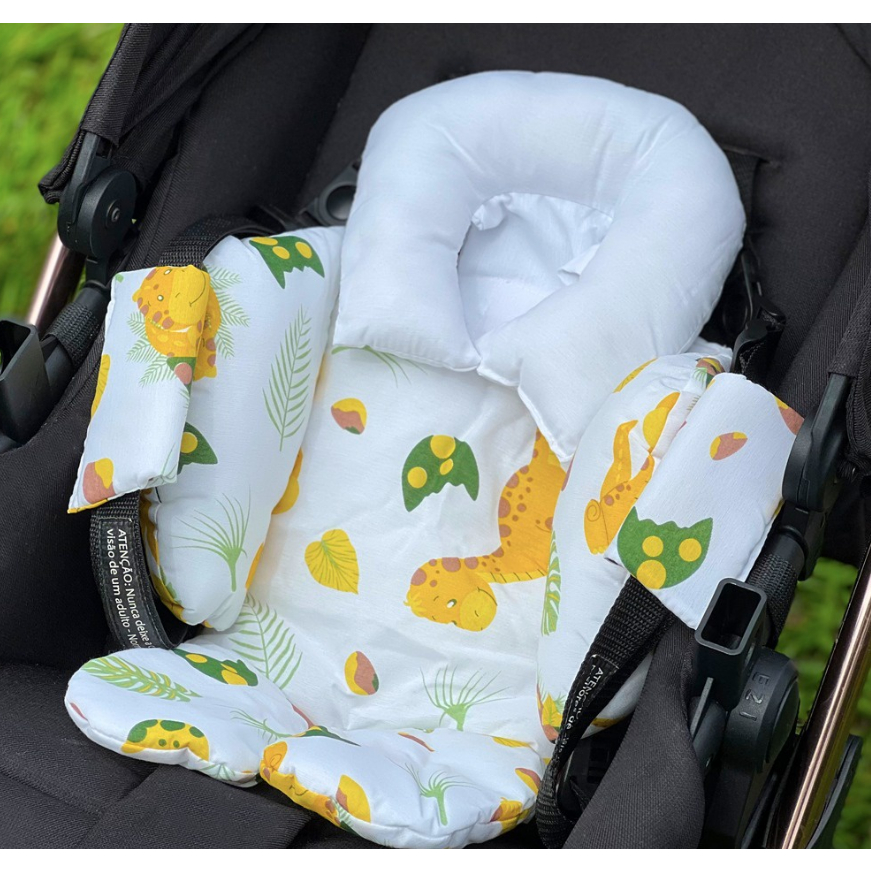 Almofada de Bebê Conforto e Redutor de Carrinho estampada | Shopee Brasil