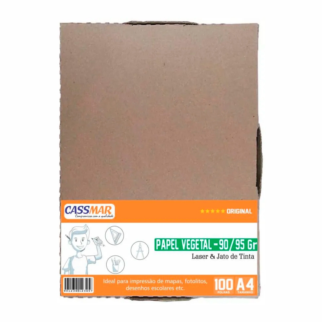 Papel Vegetal 90/95 A3 X 100 Und