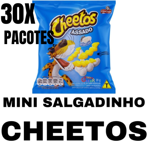 Pacote gigante Salgadinho De Milho Elma Chips Cheetos Requeijão
