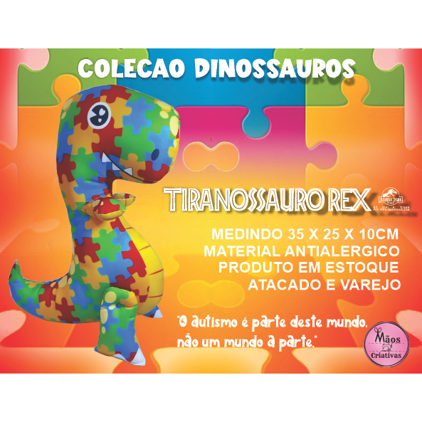Jogo Montessori Dinossauro Pedagógico Sensorial