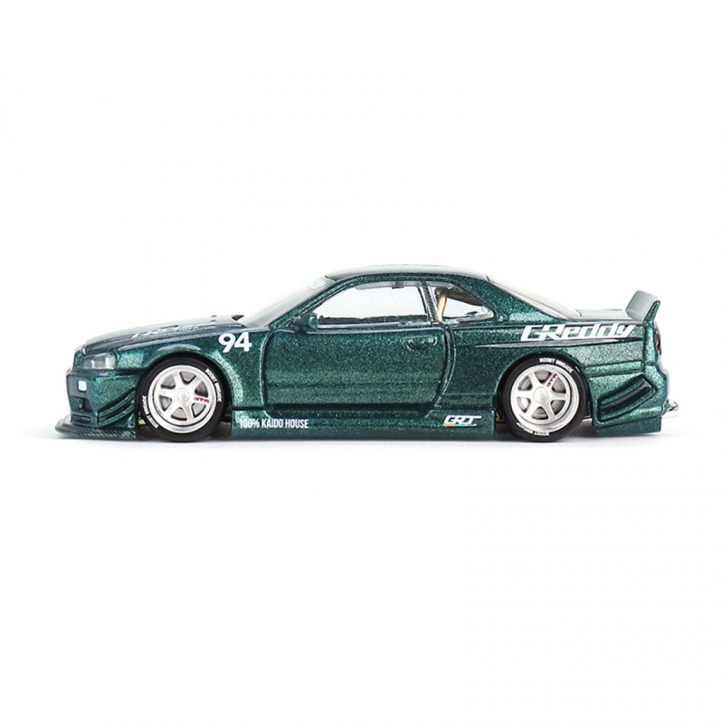 KAIDO HOUSE MINI GT GReddy R34 街道ハウス Mini GT KHMG074 X KAIDO HOUSE 1/64 NISSAN SKYLINE GT-R R34 KAIDO