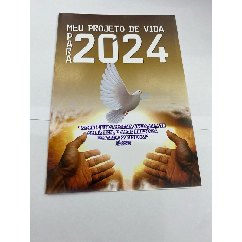 kit meu projeto de vida 2024 folheto,caderno projeto de vida pasta