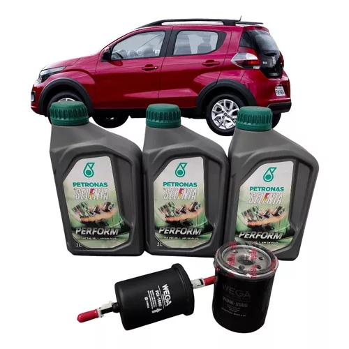Kit Troca Óleo * Selenia 5w30 API SP Original Mobi 1.0 4 Cilindros 2017 ...