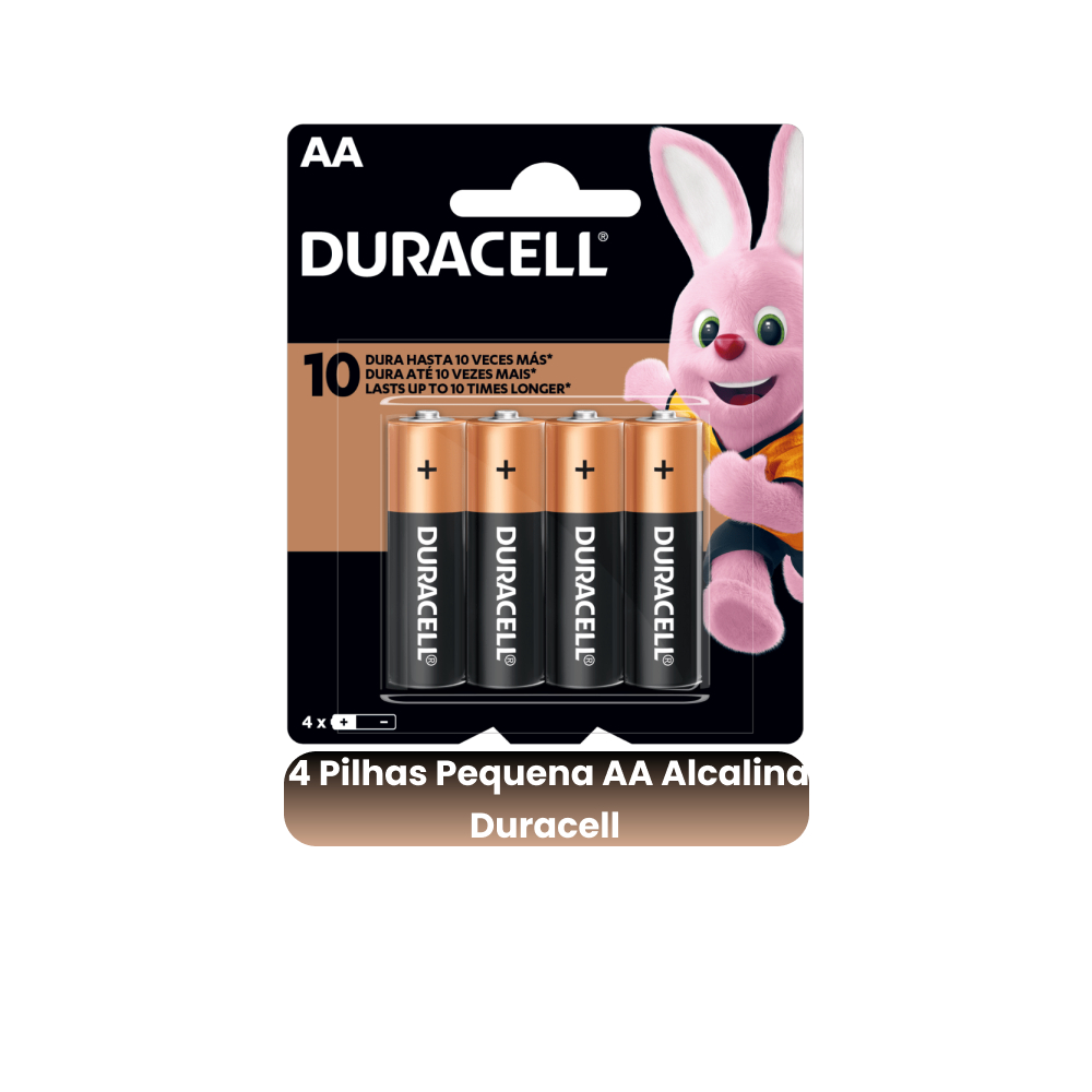 Pilhas AA Pequena Duracell Alcalina Tipo modelo 2A Comum Cilindrico ...