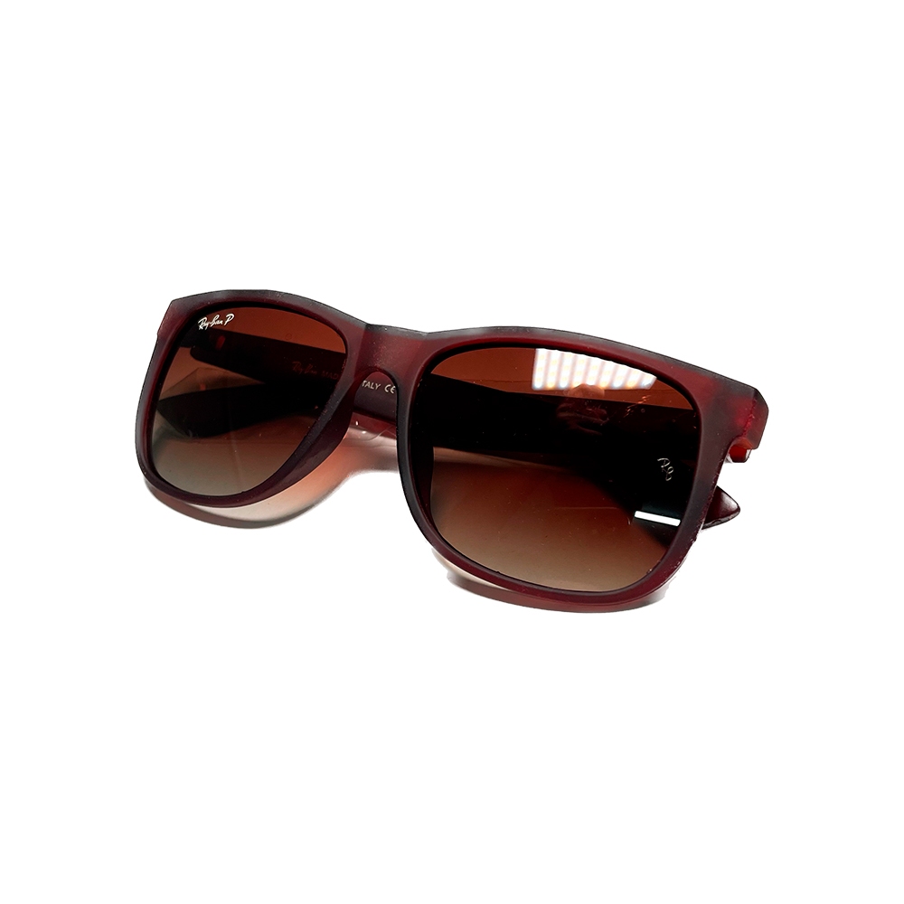 Óculos de sol masculino justin marrom lentes polarizadas