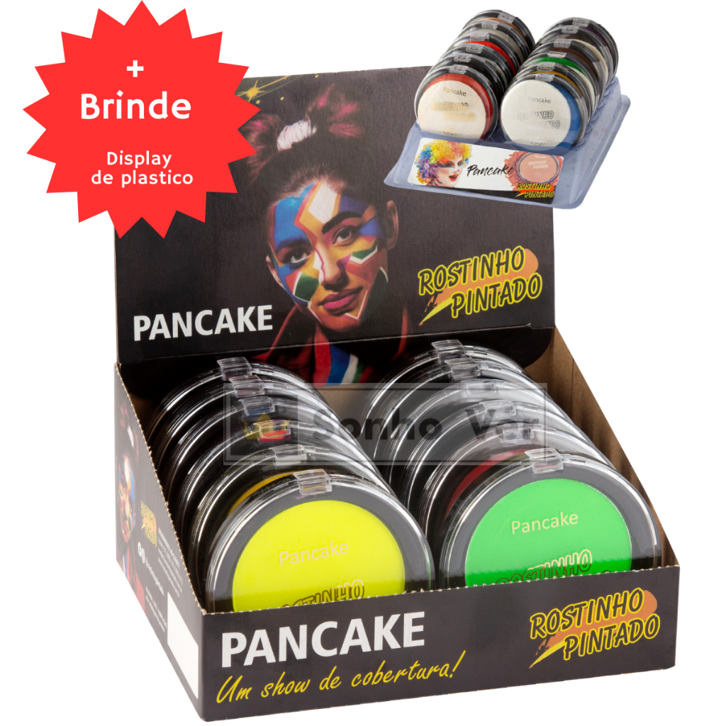 Kit Pancake Compacto Artistica Maquiagem Make