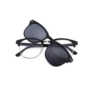 Armação Para Óculos de Grau Com Clip on Tipo 2 em 1- Masculino Feminino Magnético