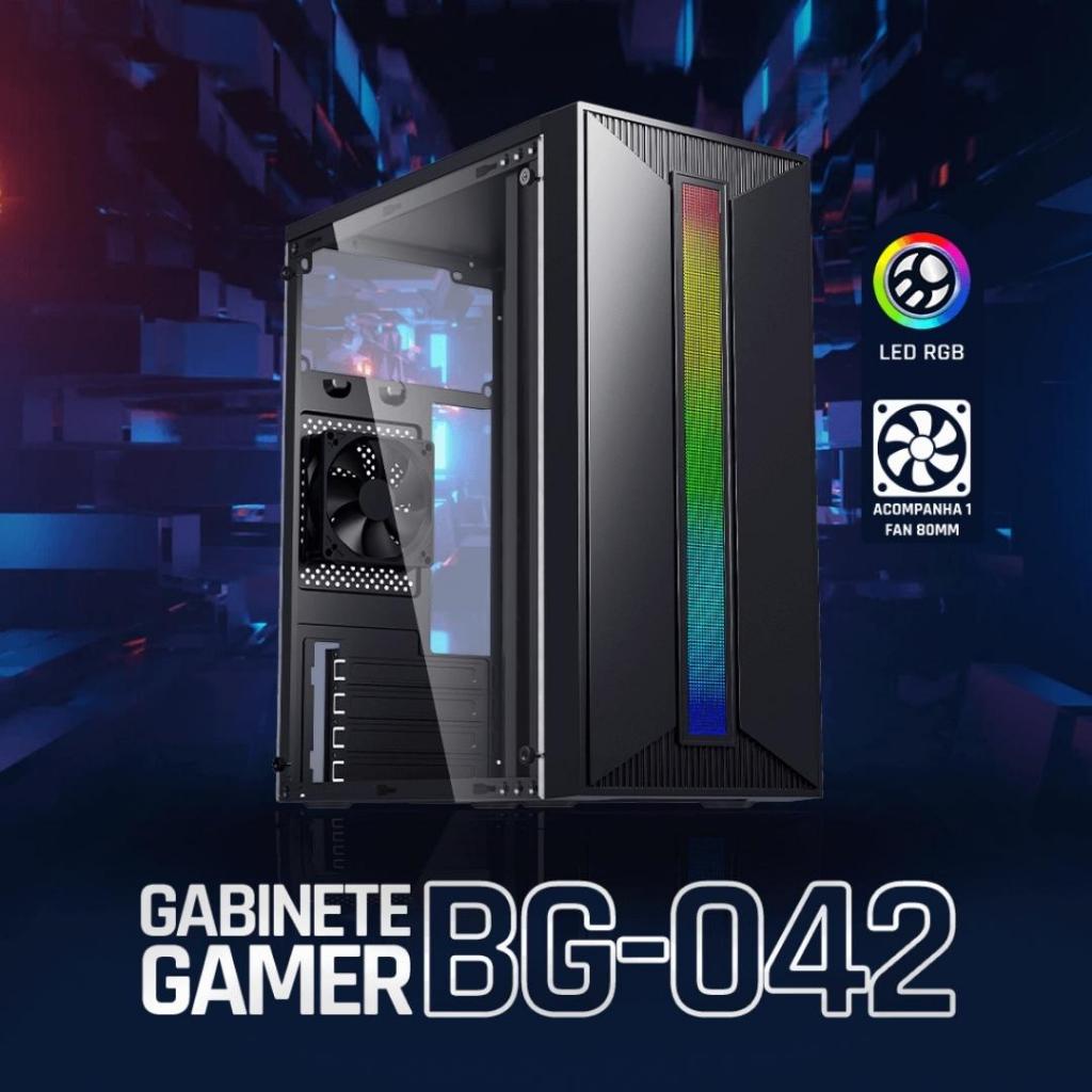 Gabinete Gamer Gamemax G510WT-DBB Optical C/3 Fans – Branco - Época Eletro