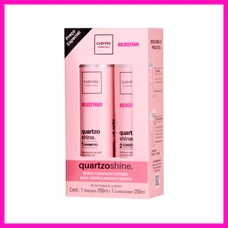 Cadiveu Quartzo Shine Kit Homecare Shampoo + Condicionador (Cabelos Incrivelmente Macios e Brilhantes)