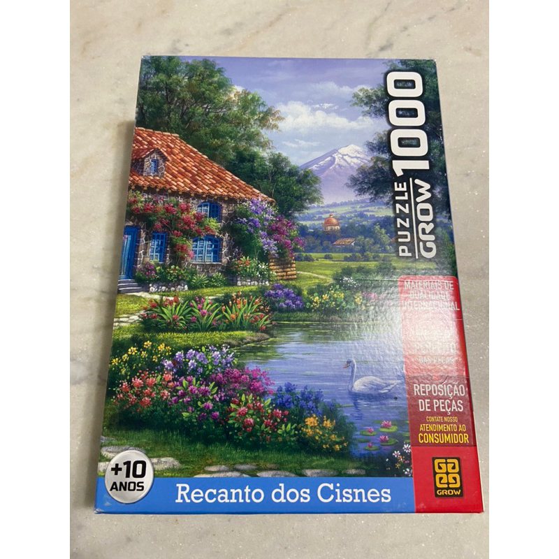 Quebra Cabeça Puzzle 1000 Peças Recanto Dos Cisnes - Grow em