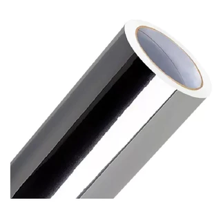 Adesivo Vinil Prata Cromado Semi Espelhado Plotter 2mx1m (Alltak)