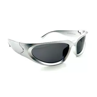 Óculos De sol Masculino Mulheres Homens UV400 Esporte Prata Unissex Do Vintage Futurista