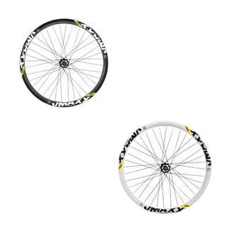 RODA MONTADA Vzan Vmaxx Aro 26 Montado Parede Dupla Reforçado Dh Paredão Para Freio A Disco BRANCO/PRETO