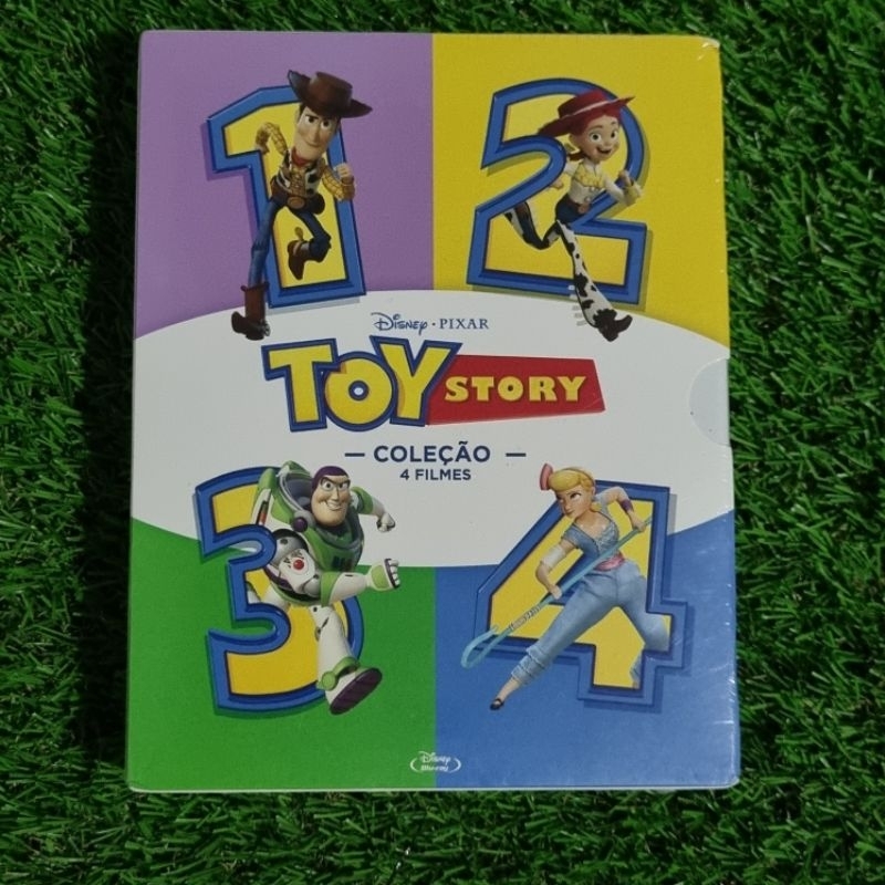 Box Blu-Ray Toy Story Coleção 4 Filmes LACRADO Disney Pixar Animação