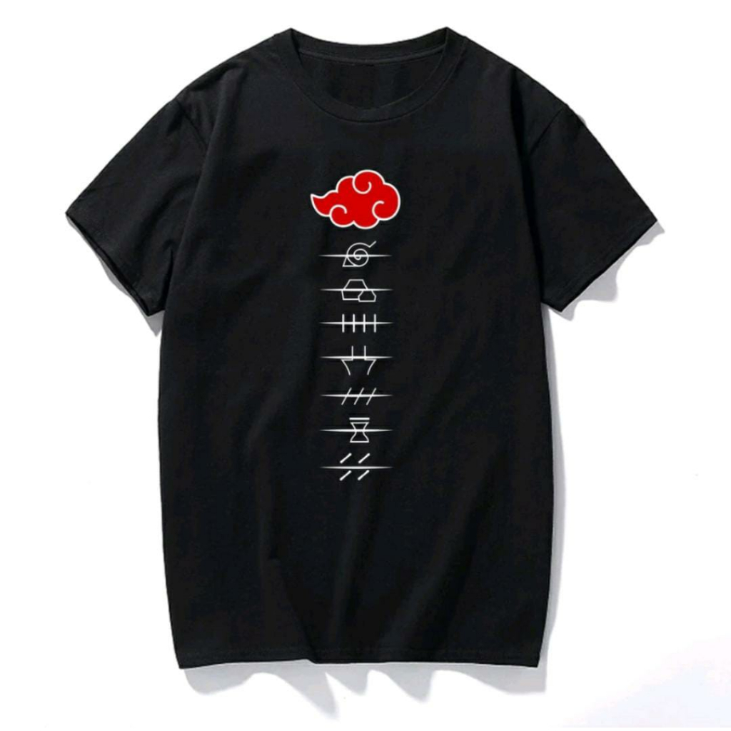 Camiseta Akatsuki Anime Naruto Unissex Algodão