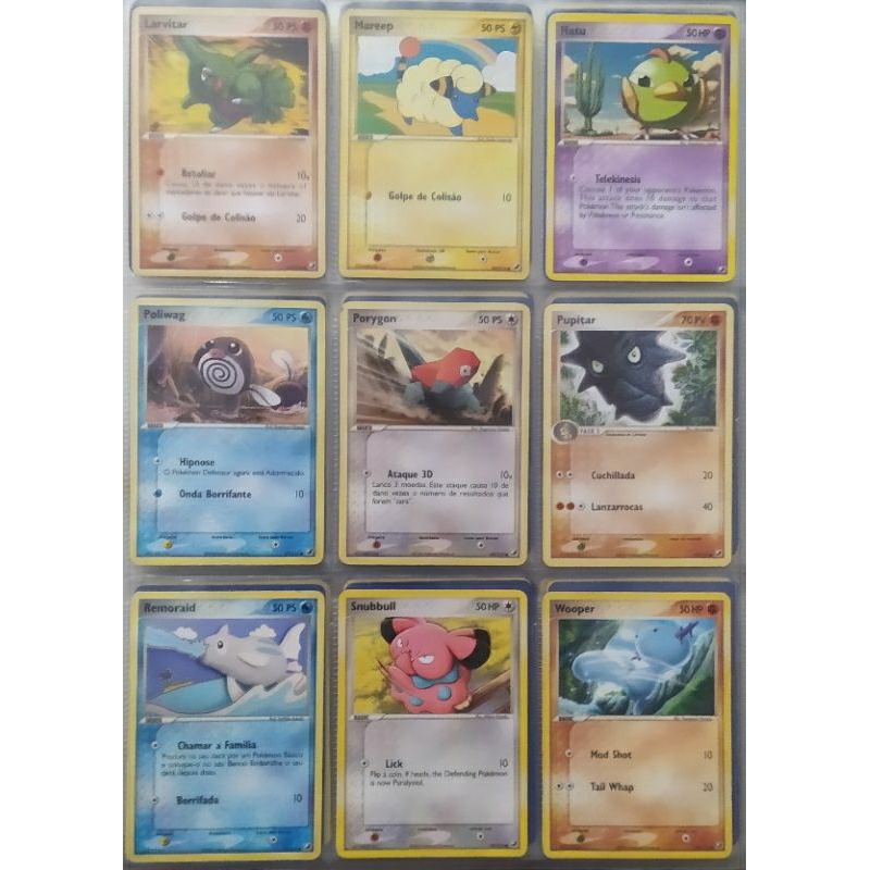 LOTE 30 CARTAS ANTIGAS (1999-2011) - POKÉMON TCG ORIGINAL